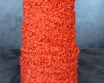 180 g Cariaggi Boucle Cashmere Silk Garn Orange Italiensk Strut