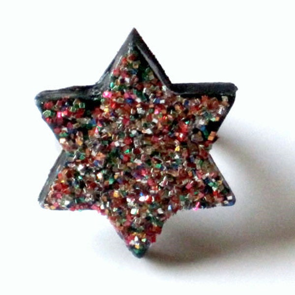 Colourful star ring, you are a star, adjustable, gift for her