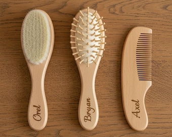 Spazzola per bambini in legno personalizzata