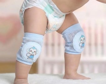 Ginocchiere per neonati, protezioni antiscivolo per gattonare, design di animali