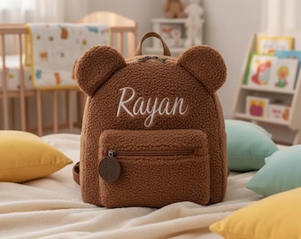 Zaino di peluche personalizzato per bambini