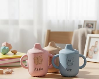 Tazza con beccuccio in silicone personalizzata