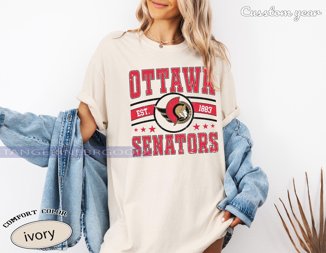 Senator Ritrow Ottawa Senator Vintage Comfort Colors® T-shirt, Ottawa Senator T-shirt ...