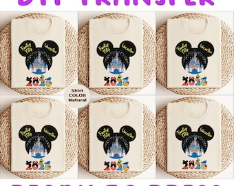 Disney 2026 DTF listo para imprimir, Disney Family Trip 2026 DTF Transfer, Disney Vacation DTF Print Heat Press, Disney Cruise Iron-On Transfer