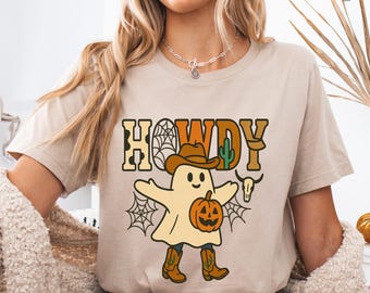 Howdy Ghost Cowboy PNG: Western Halloween Clipart (Digital Download)