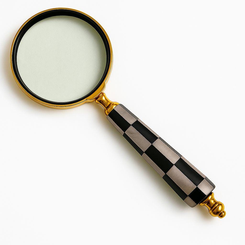 Antique Brass 10X Magnifier: Vintage Handheld Reading  display picture 2