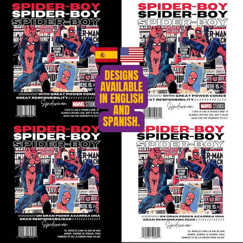 Spider Boy & Spider Girl Valentine Shirt Design | Couple Matching T-Shirts | Love Superhero PNG | Sublimation File image 2