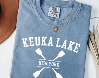 Keuka Lake Shirt New York Finger Lakes Summer Vacation Gift Comfort Colors® Lake House Lover Boating
