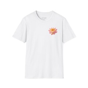 Lotus Bloom Unisex T-Shirt, Soft Cotton Tee, Casual Wear, Flower Graphic Shirt, Gift for Nature Lovers