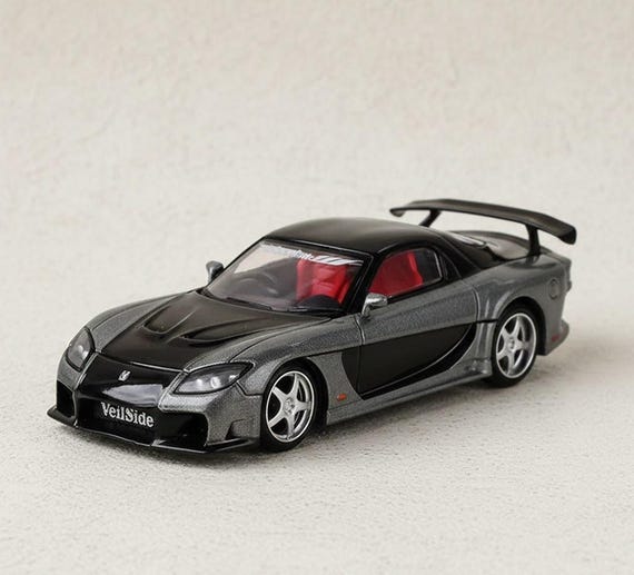 Mazda RX-7 Veilside 1/64 Fortune Grey Model Toy Car - Etsy