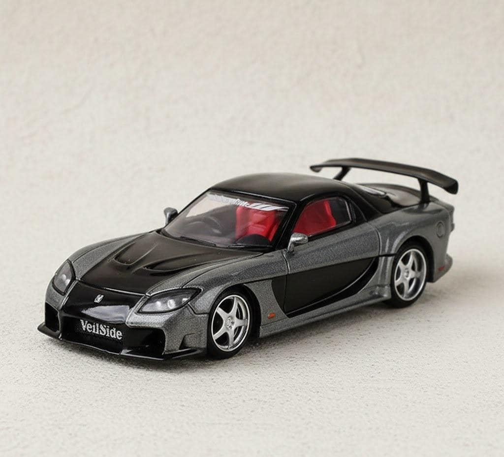 Mazda RX-7 Veilside 1/64 Fortune Grey Model Toy Car - Etsy