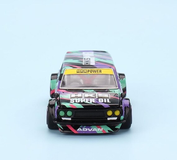 Datsun 510 Wagon Kaido House HKS V1 1/64 Multi Color Model Toy Car