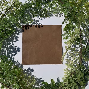 5lbs Medium Brown Leather Scraps: Handsize Pieces for DIY Crafts