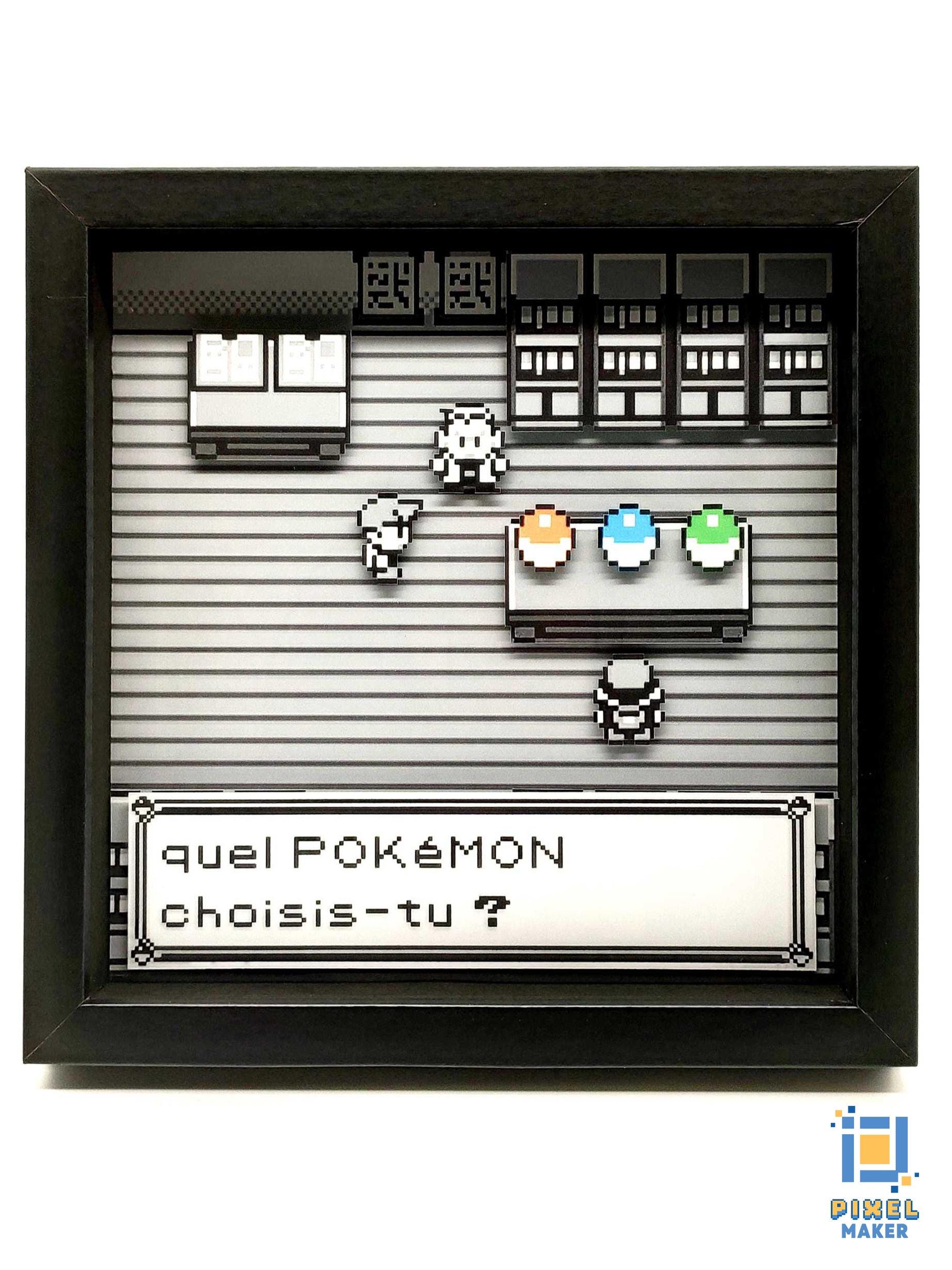Dessous De Plat Ardoise Pokémon - Pixel Art GameBoy - Home Sweet Home - Fait Main