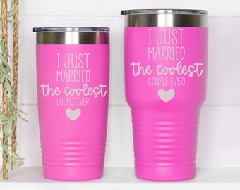 Custom Engraved Officiant Tumbler - Fun Bridal Party Favors, Personalized Travel Mug Gift, Bulk Orders Welcome