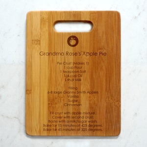 Cutting Board, Chopping Board, Personalized Custom Engraved Bamboo Wood Cutting Board, Gift for Mom, Mother's Day, Bridal Shower Gift image 7