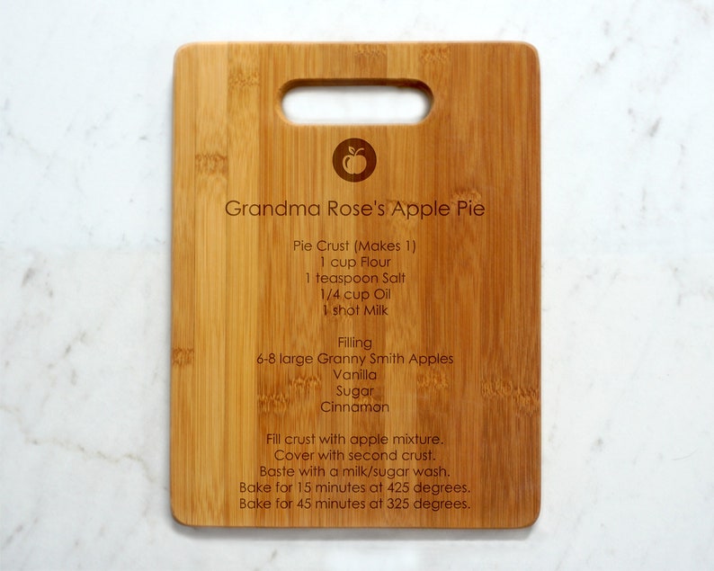 Cutting Board, Chopping Board, Personalized Custom Engraved Bamboo Wood Cutting Board, Gift for Mom, Mother's Day, Bridal Shower Gift image 7