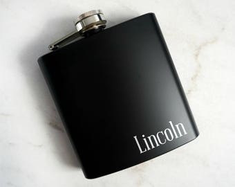 Custom Flask, Groomsman Flask, Best Man Flask, Personalized Flask, Wedding Party Gift, Personalized Flask, Hip Flask, Engraved Flask