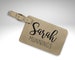 Custom Luggage Tag, Engraved Luggage Tag, Leather Tag, Monogram Suitcase Tag, Diaper Bag Tag, Backpack Tag, ID Bag Tag, Golf Bag Tag 