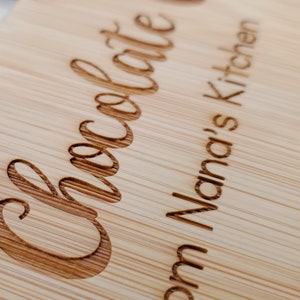 Cutting Board, Chopping Board, Personalized Custom Engraved Bamboo Wood Cutting Board, Gift for Mom, Mother's Day, Bridal Shower Gift image 4