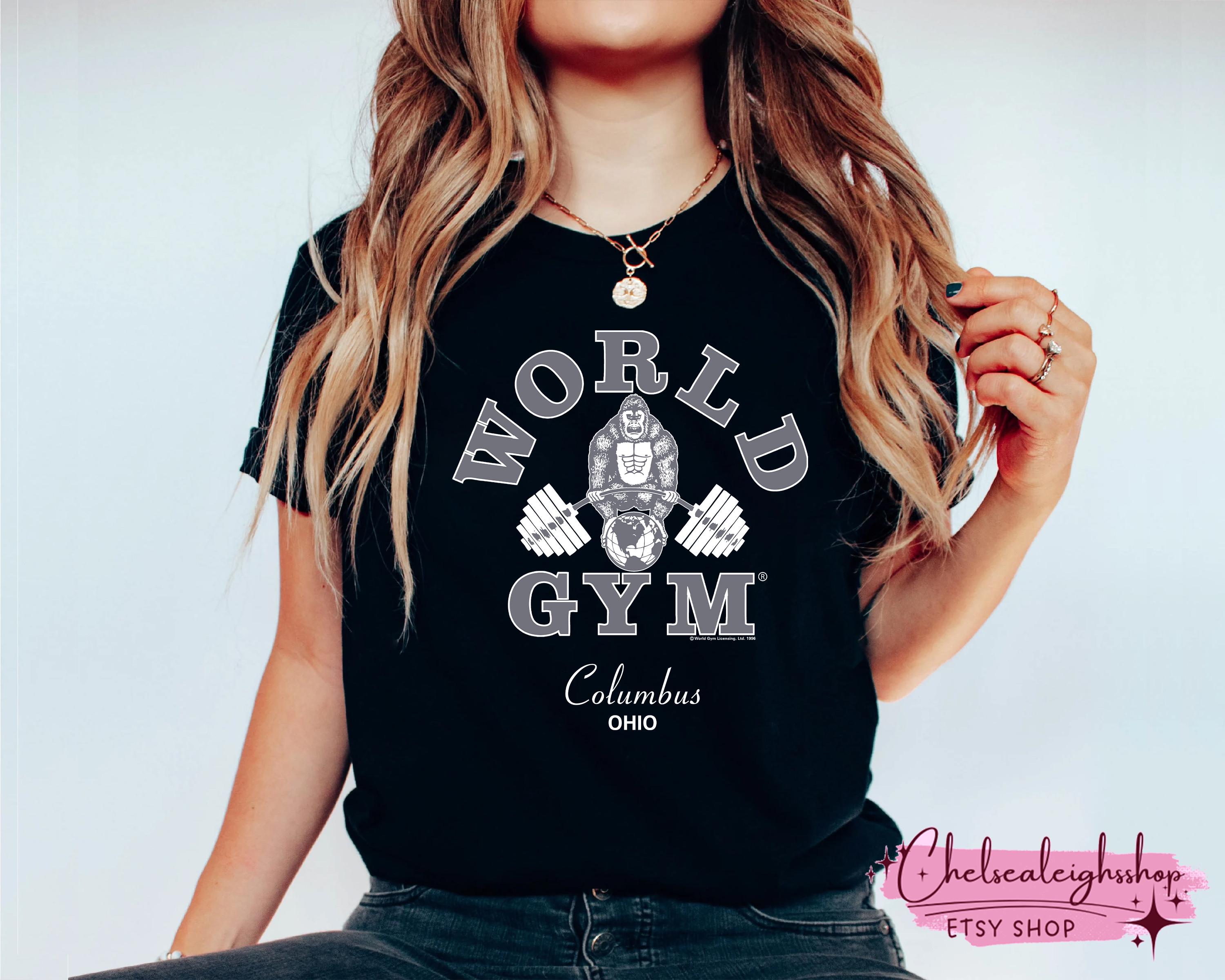 90s World Gym Columbus Ohio Crewneck Sweatshirt Shirt, World Gym 