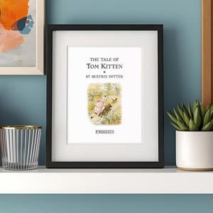 Tom Kitten | Beatrix Potter Vintage Book Page | 8x10 Mounted Wall Art | Nursery Decor Gift