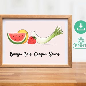 fruit and vegetable pep poster