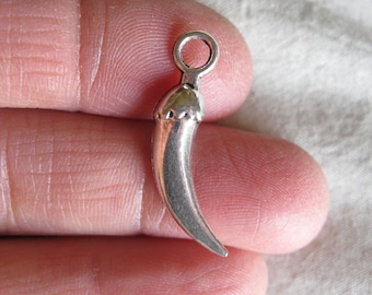 Food Charm Sterling Silver PS1409 Pepper Charm Chile Pepper Charm Chile Pepper Pendant