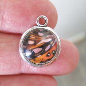 4 Butterfly Wing Pattern Charms - C3245