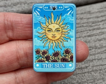 2 The Sun Tarot Charm Pendants Charms - C4052