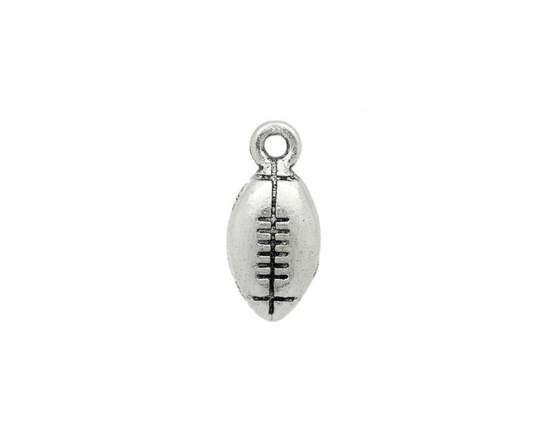 BULK 50 Football Charms in Silver Tone C176 Etsy