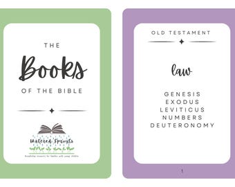 Books of the Bible Flash Cards