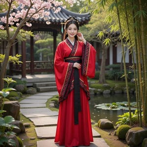 Traditional Hanfu Costume Unisex Ancient Chinese Outfit Couple Halloween Cosplay