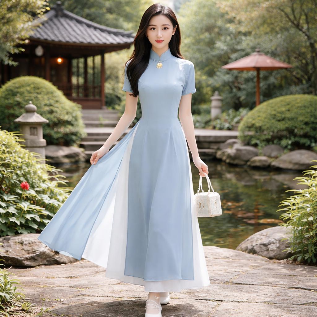 chinese dress ladies Amazon.com: DOVWOER Women's Hight Neck Cheongsam Chinese Style Dress  Elegant Vintage Maxi Dresses Blue: Clothing, Shoes & Jewelry