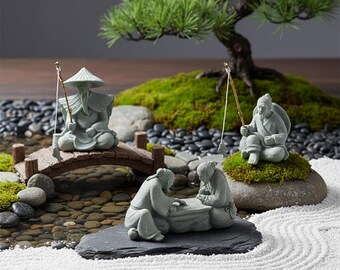 中国　置物　漁 中国の泥人漁師の石湾の置物 - Etsy 日本