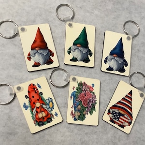 Double-sided, Sublimated Key Chains on thick MDF (Medium Density Fiberboard)