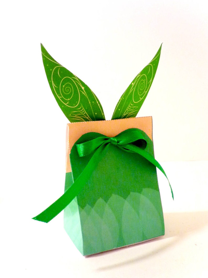 Tinkerbell Pixie Fairy Printable Party Treat Box image 1