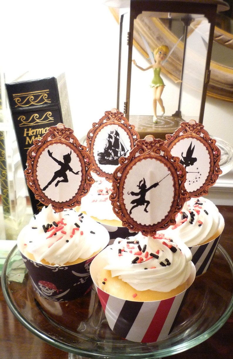 Printable Peter Pan Cupcake Toppers and Wrappers image 4