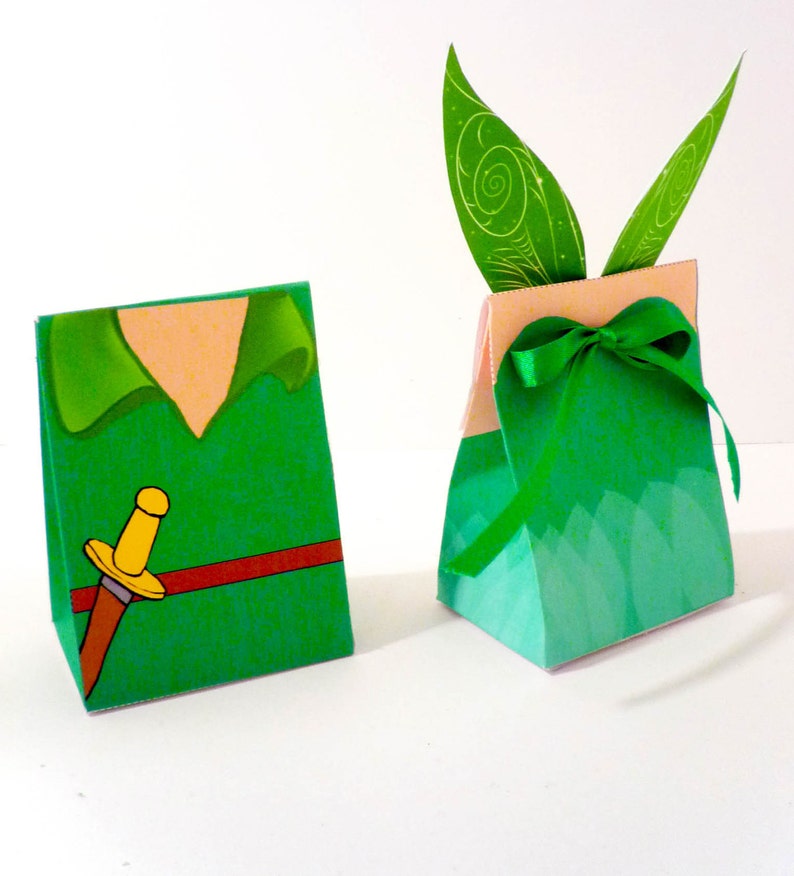Tinkerbell Pixie Fairy Printable Party Treat Box image 4