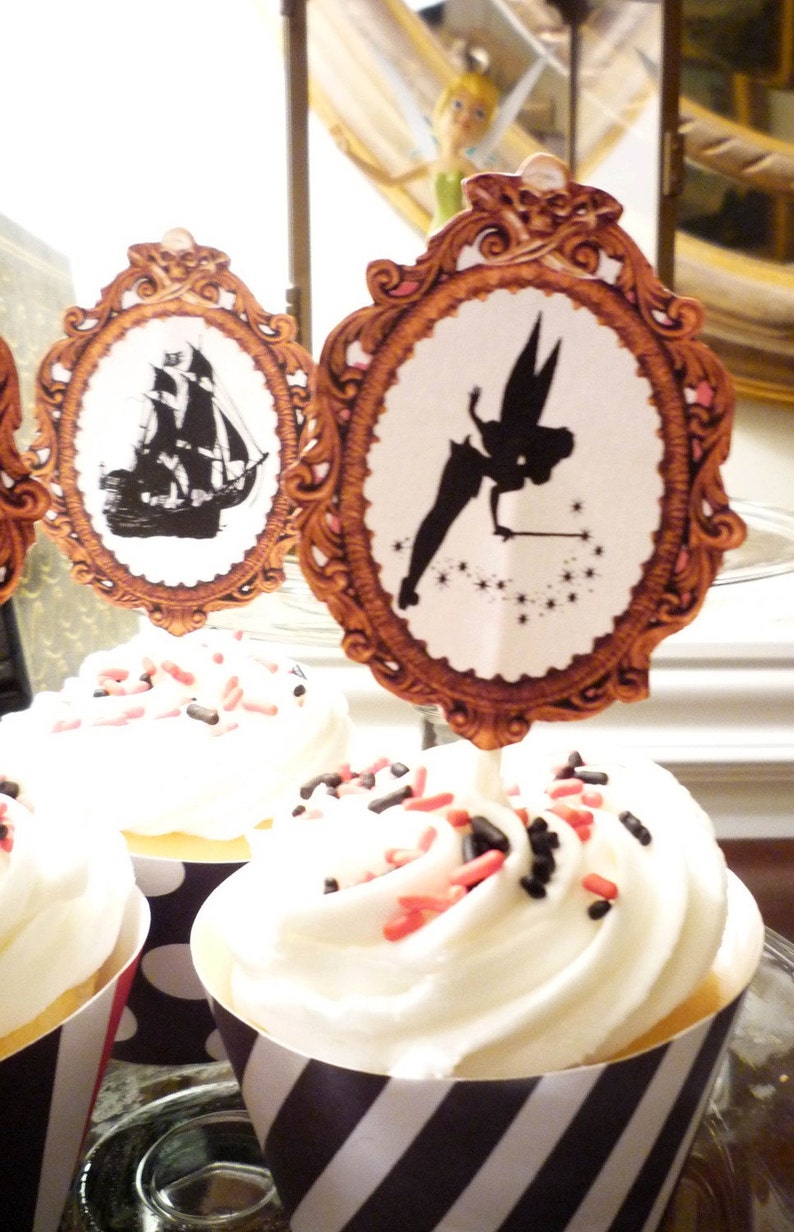 Printable Peter Pan Cupcake Toppers and Wrappers image 2