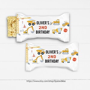 Involucri di riso per dolci da costruzione MODIFICABILI Bomboniere per feste di costruzione Decorazioni per feste di costruzione Festa di compleanno di costruzione Digitale CP02