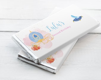 Bearbeitbarer Candy Bar Wrapper Aschenputtel, Geburtstag Candy Bar Wrapper, Prinzessin Gastgeschenke, Party Girl Geburtstagsparty Danke, DRUCKBAR