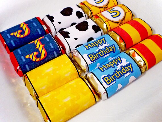 PRINTABLE CANDY WRAPPER - Western Cowboy Cowgirl Birthday party, Toy Story Woody Jessie Birthday, Digital Party Favor Il_570xn