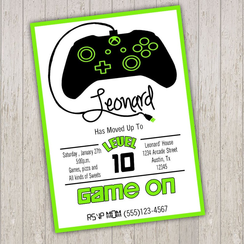 video-game-birthday-party-invitations-video-game-invitations-video-game-party-game-truck