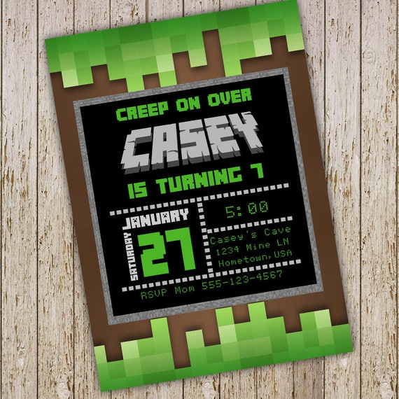 Video Game Birthday Party Invitations Video Game Invitations