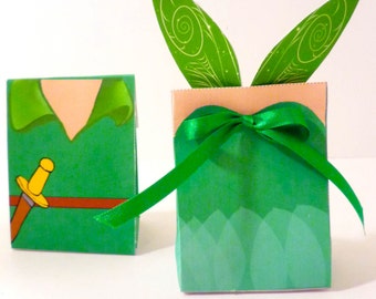 Peter Pan and Tinkerbell Instant Download Treat Boxes