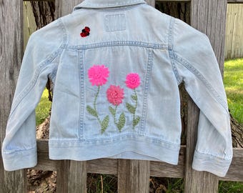 Girls denim jacket - Upcycled