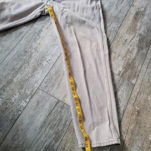 Vintage Wrangler Rugged Wear-denimjeans 36 x 30 gemaakt in de VS Khaki Tan Stone afbeelding 9