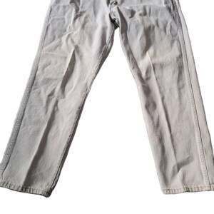 Vintage Wrangler Rugged Wear-denimjeans 36 x 30 gemaakt in de VS Khaki Tan Stone afbeelding 3