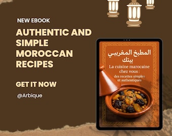 Moroccan Cuisine Digital Recipe Book Authentic and Simple Recipes
